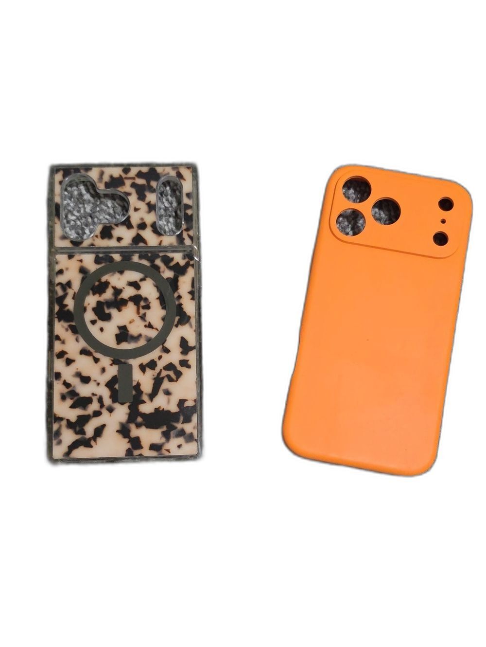 Set of 2 Iphone 17 Pro Max Cases Orange And Taupe